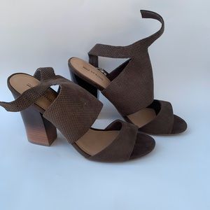 Dark olive Strappy heels